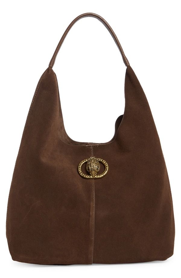 カートジェイガーロンドン レディース バッグ チェルシー Kurt Geiger London Medium Chelsea Slouchobo Bag DARK BROWN ブラウン