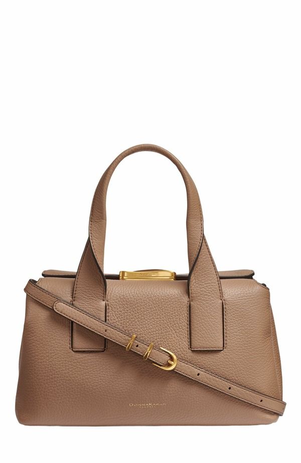 ダナキャラン レディース バッグ DONNA KARAN Amagansett Satchel Toasted Almond