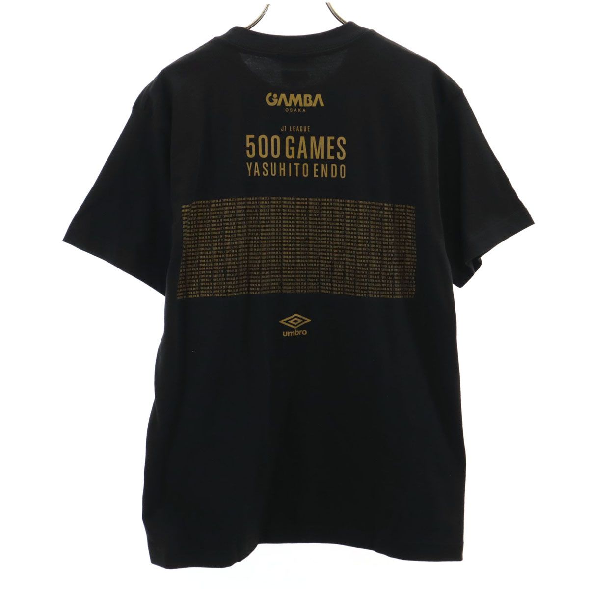 未使用 umbro アンブロ ガンバ大阪 遠藤保仁 500試合出場記念 半袖 T