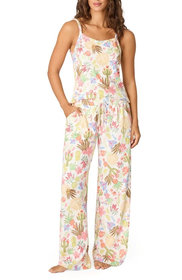 ピージェイサルベージ レディース アンダーウェア ナイトウェア ジャージー PJ Salvage Feelin Prickly Stretch Jersey Pajamas IVORY アイボリー