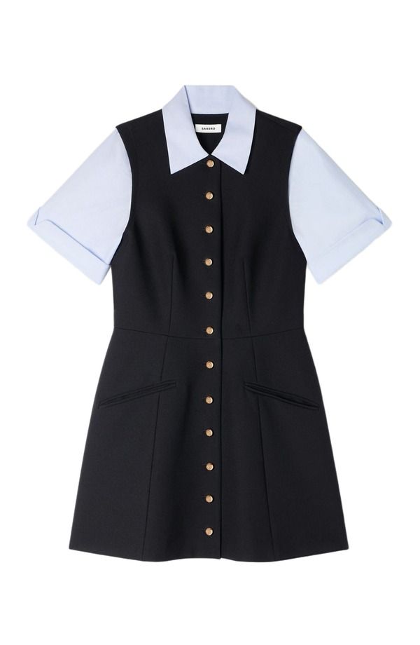 サンドロ レディース トップス ワンピース SANDRO 2in1 short dress