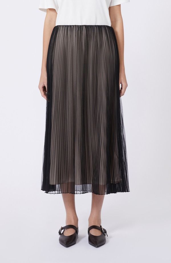 ウィークエンド マックスマーラ レディース ボトムスカート プリーツ マキシ Weekend Max Mara Baby Pleated Maxi Skirt BLACK ブラック