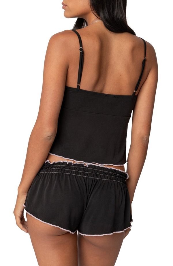 アディクテッド レディース アンダーウェア ナイトウェア EDIKTED Alice Peplum Camisole BLACK ブラック アディクテッド レディース アンダーウェア ナイトウェア EDIKTED Alice Peplum Camisole BLACK ブラック