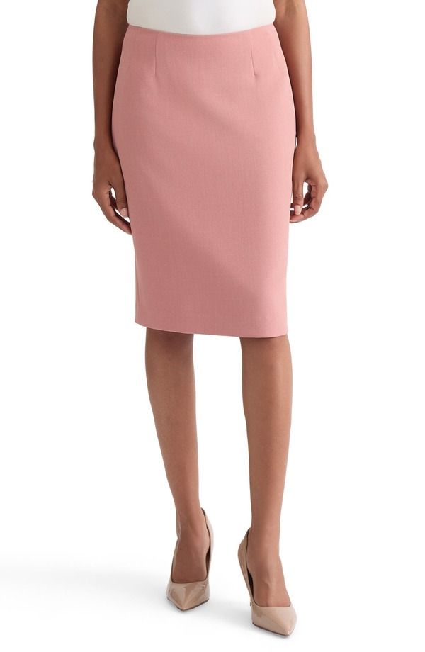 カスパール レディース ボトムスカート クレープ KASPER Stretch Crepe Slim SkirtEAROSE