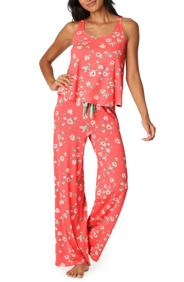 ピージェイサルベージ レディース アンダーウェア ナイトウェア ジャージー PJ Salvage Siesta Dreams Jersey Pajamas DARK CORAL コーラル 29,120円