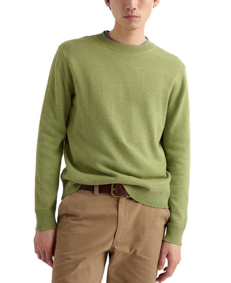 シーソルトコーンウォール メンズ アウター ニット・セーター Seasalt Cornwall Mens Moorstone Sweater Grasshopper