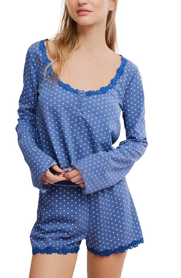 フリーピープル レディース アンダーウェア ナイトウェア Free People Spring Break Pajamas DOT PRINT