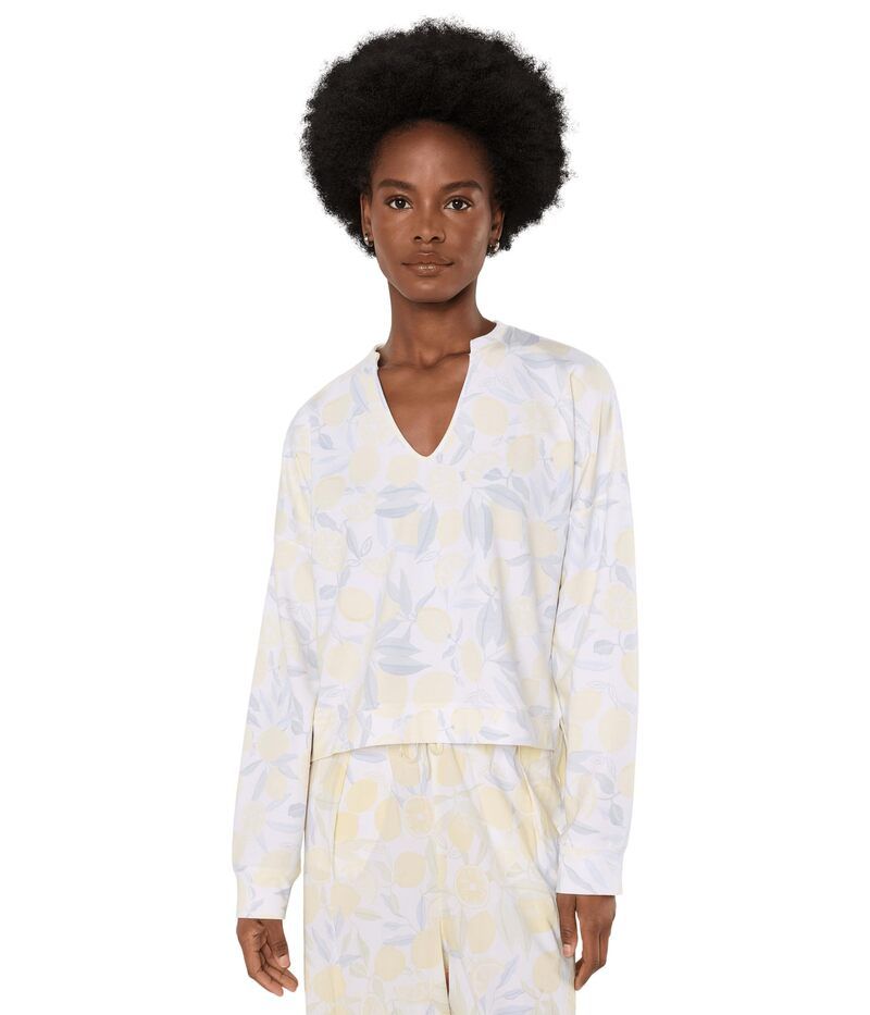 スプレンディット レディース アウター パーカー・スウェット Splendid Alessia Lemon Pullover Lemon Print