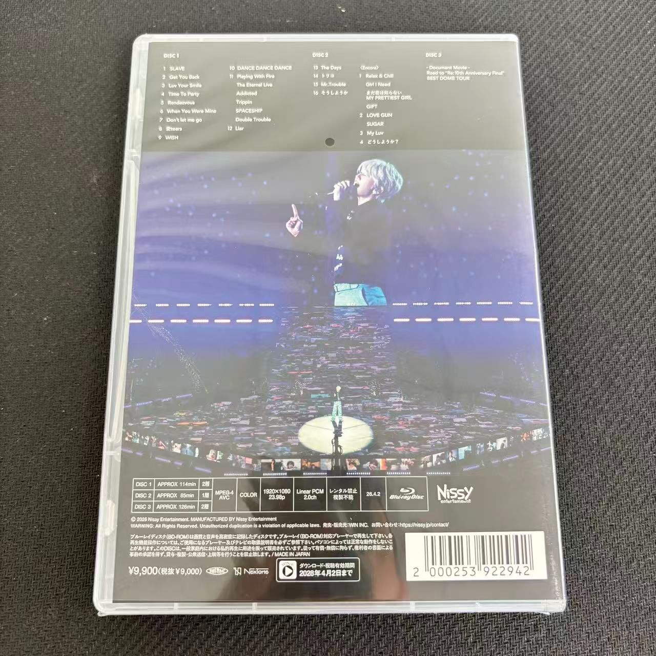 Nissy Re:10th BEST DOME TOUR Blu-ray Nissy Re:10th BEST DOME TOUR