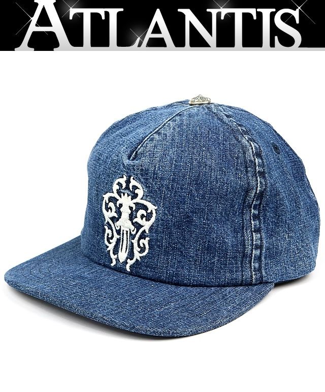 CHROME HEARTS 新宿店 クロムハーツ 美品 ヴァインダガー デニム トラッカーキャップ メンズ SV925 青 31667