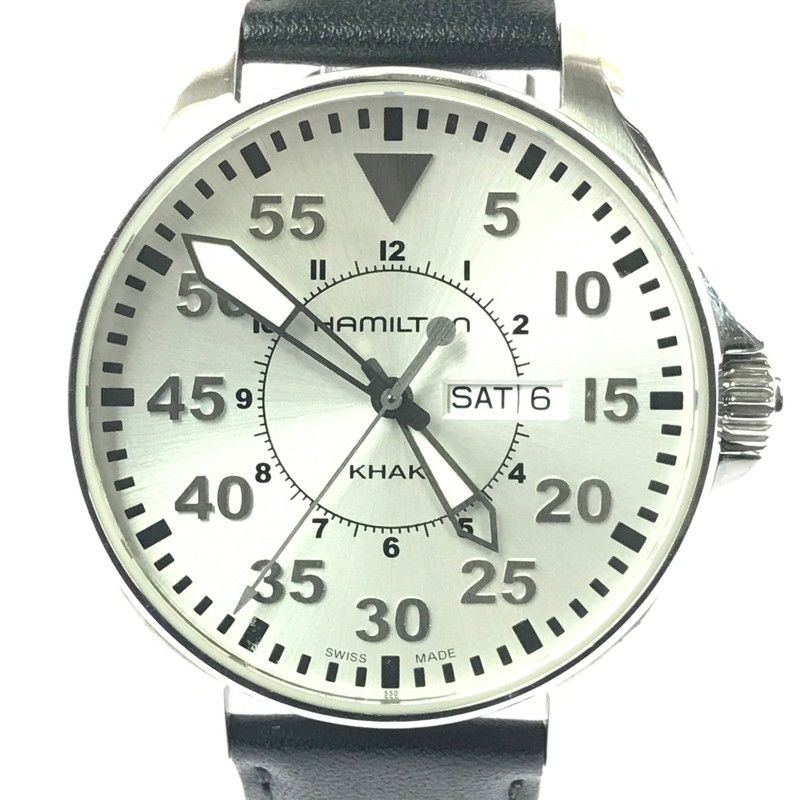 中古品】 HAMILTON ハミルトン KHAKI AVIATION PILOT DAY DATE QUARTZ
