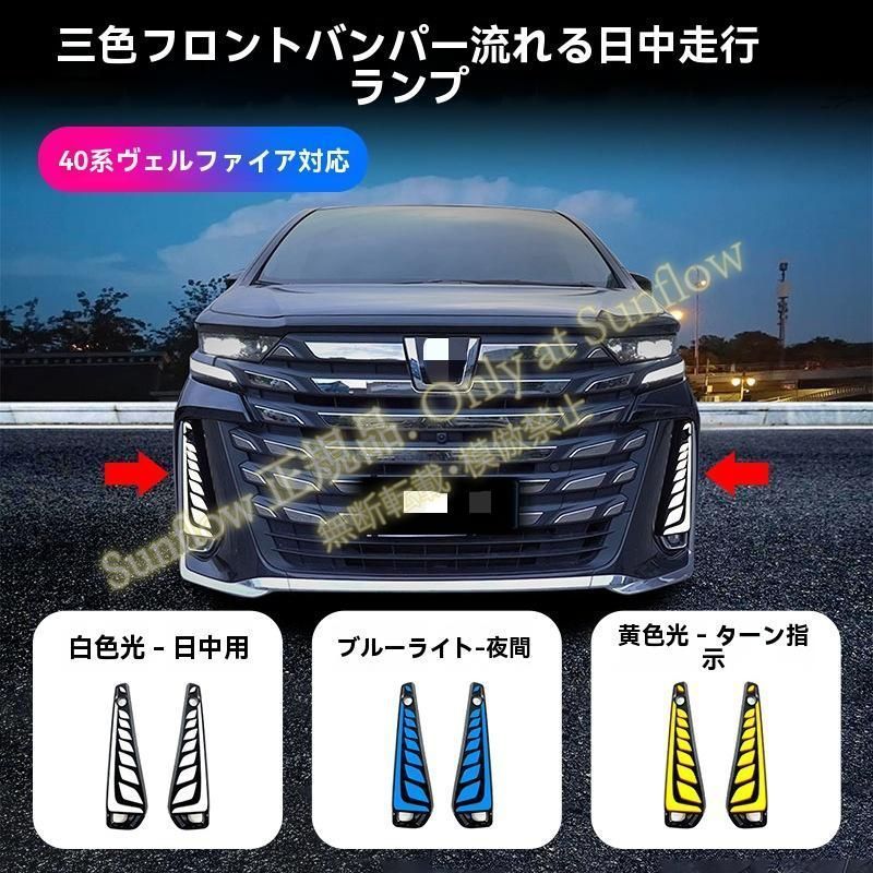 ベルファイア　ライト トヨタ ヴェルファイア VELLFIRE 40系 2024年 フロントフォグ周り デイ