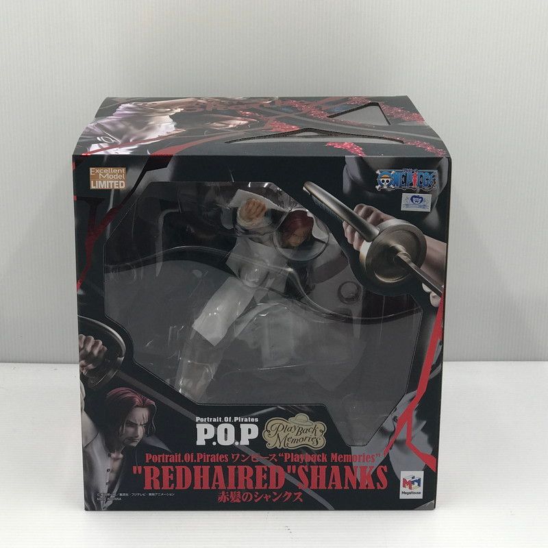 【中古美品】 メガハウス Portrait.Of.Pirates ワンピース Playback Memories 赤髪のシャンクス フィギュア P.O.P 未開封 【047-260630-ti-06-tagh】 8,400円