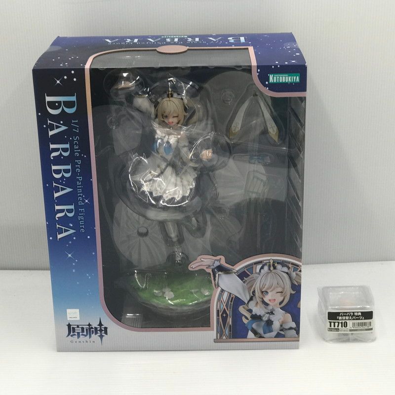 【中古美品】 コトブキヤ 原神 バーバラ 1/7スケール 塗装済完成品 フィギュア コトブキヤショップ購入特典 表情替えパーツ付き 未開封 【052-260709-ti-06-tagh】