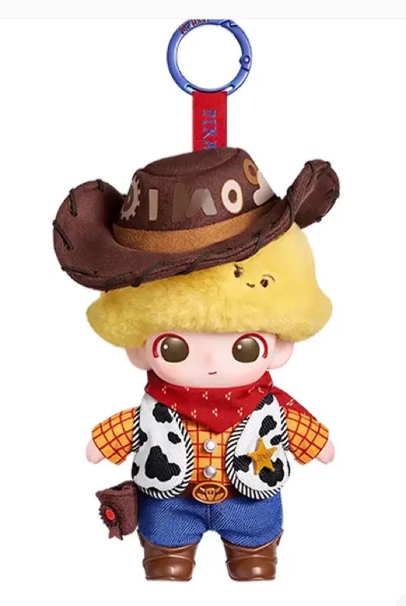 ポップマート ディムー WORLD x Pixarシリーズ ぬいぐるみ キーホルダー ウッディ (開封 BOX)