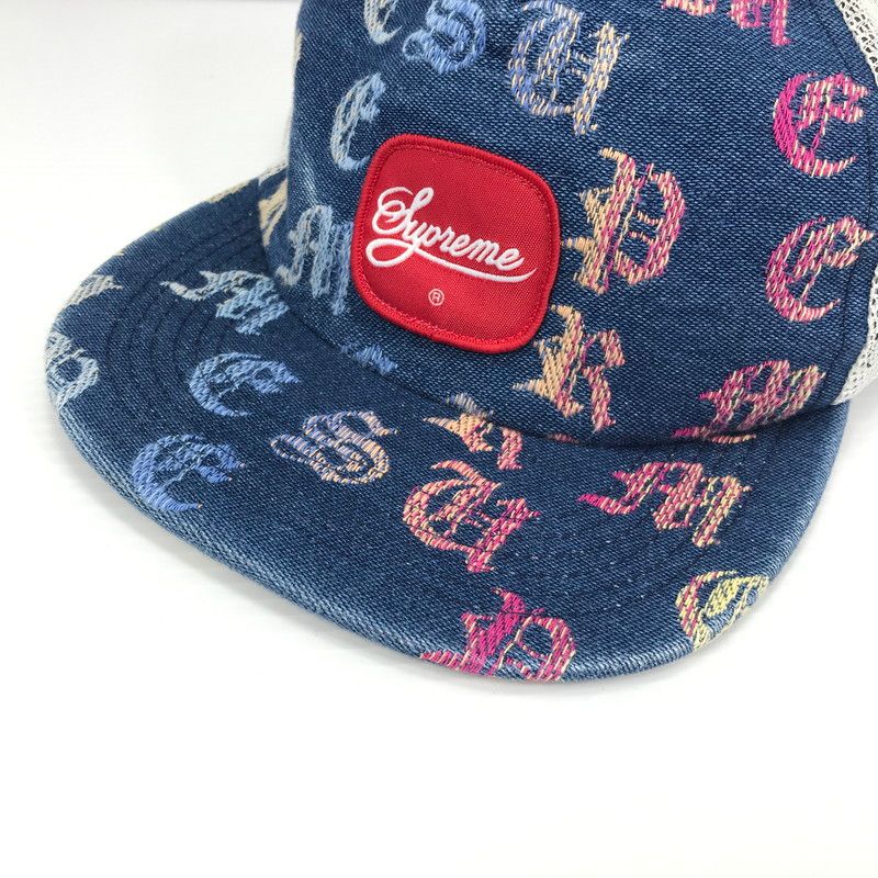 Supreme デニム 5パネル キャップ 中古品】 SUPREME シュプリーム DENIM MESH BACK 5-PANEL デニム