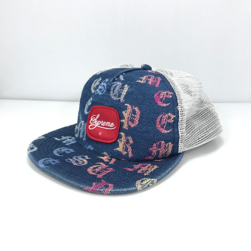 Supreme デニム 5パネル キャップ 中古品】 SUPREME シュプリーム DENIM MESH BACK 5-PANEL デニム