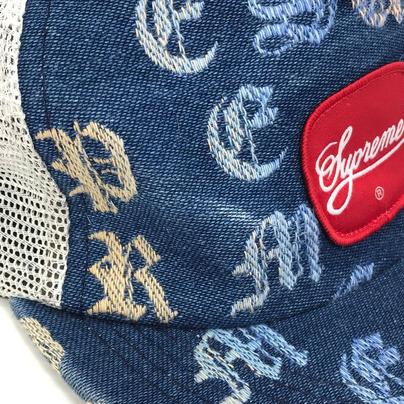 中古品】 SUPREME シュプリーム DENIM MESH BACK 5-PANEL デニム