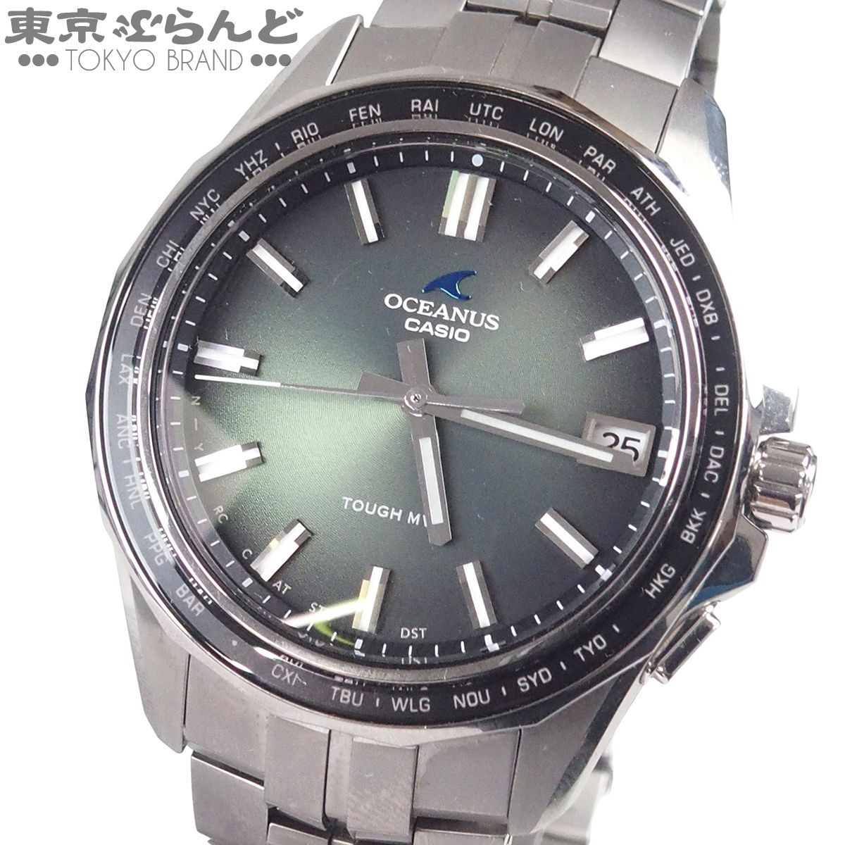 カシオ CASIO オシアナス マンタ OCW-S400RA-3AJF グリーングラデーション チタン レトロトーンコレクション Bluetooth 腕時計 メンズ ソーラー電波 101885358