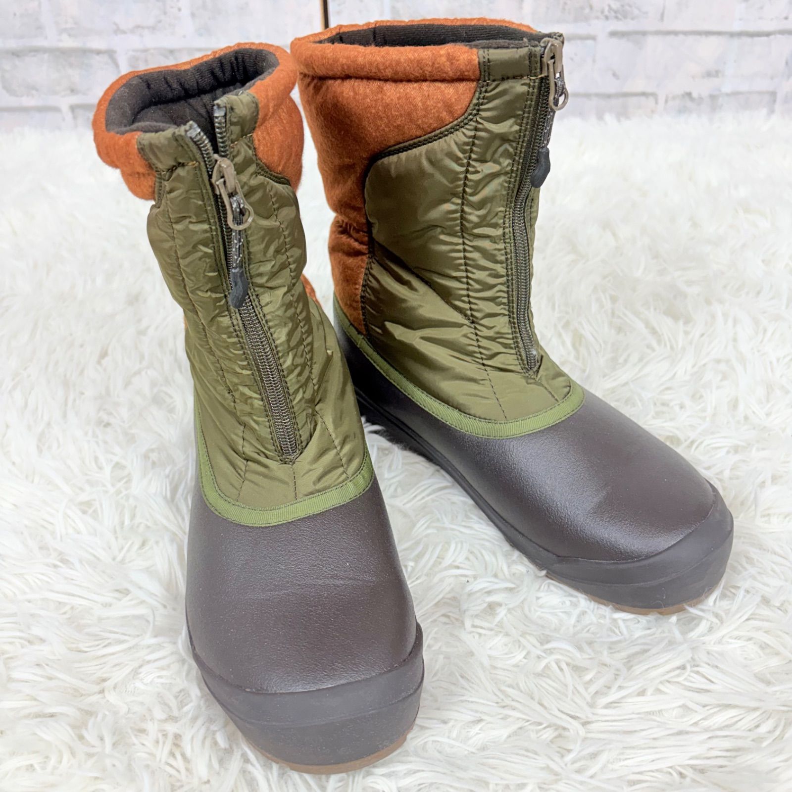 コロンビア ウィンターブーツ スノーブーツ カーキ ブラウン 26cm メンズ Columbia Winter Snow Boots Waterproof Outdoor