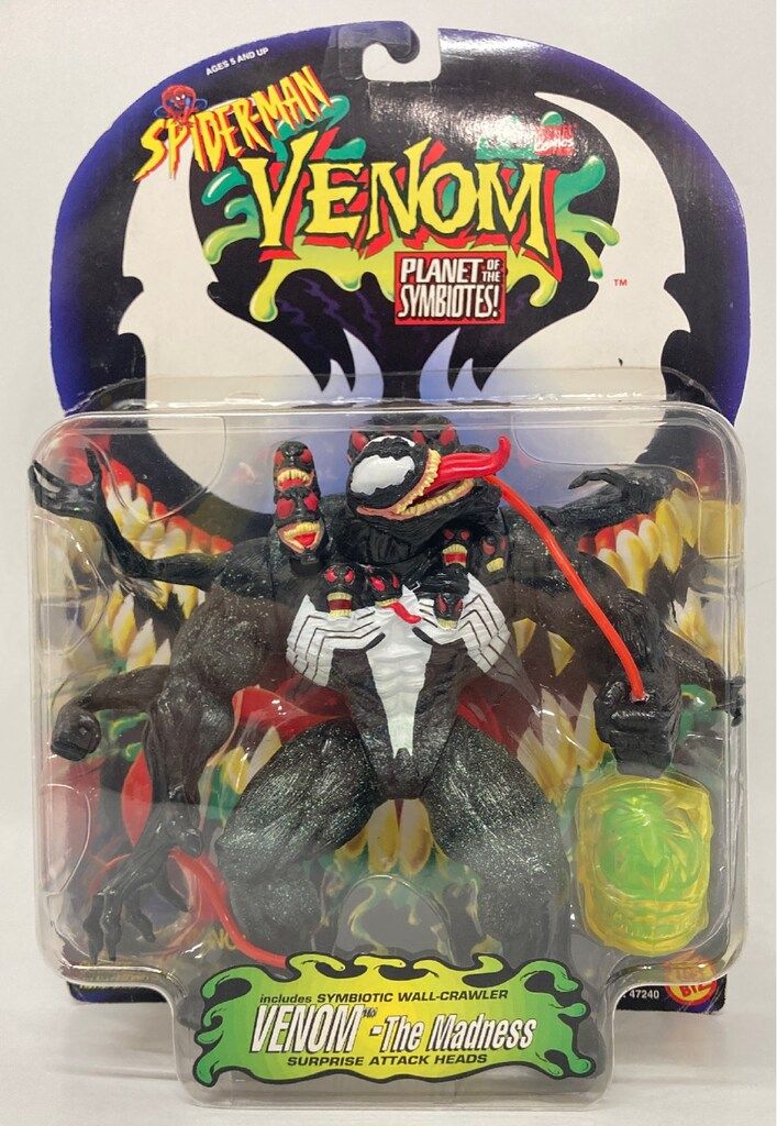 TOYBIZ VENOM / PLANET OF THE SYMBIOTES VENOM THE MADNESS (黒) 6インチ