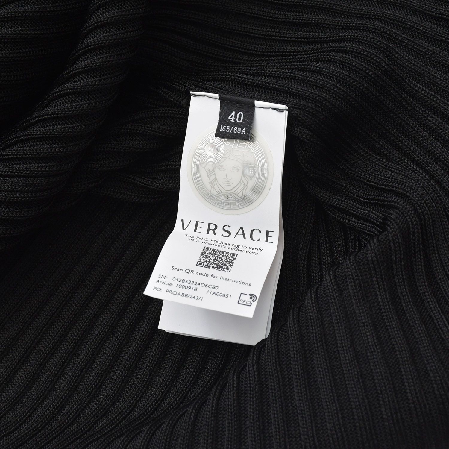 極美品 VERSACE ヴェルサーチ ワンピース メドゥーサ 1000918 サイズ40