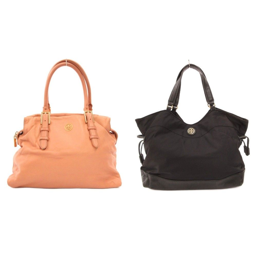 トリーバーチ TORY BURCH 2点セット まとめ Tロゴ ハンドバッグ レザー ベージュ 黒 ブラック /JS 11,925円