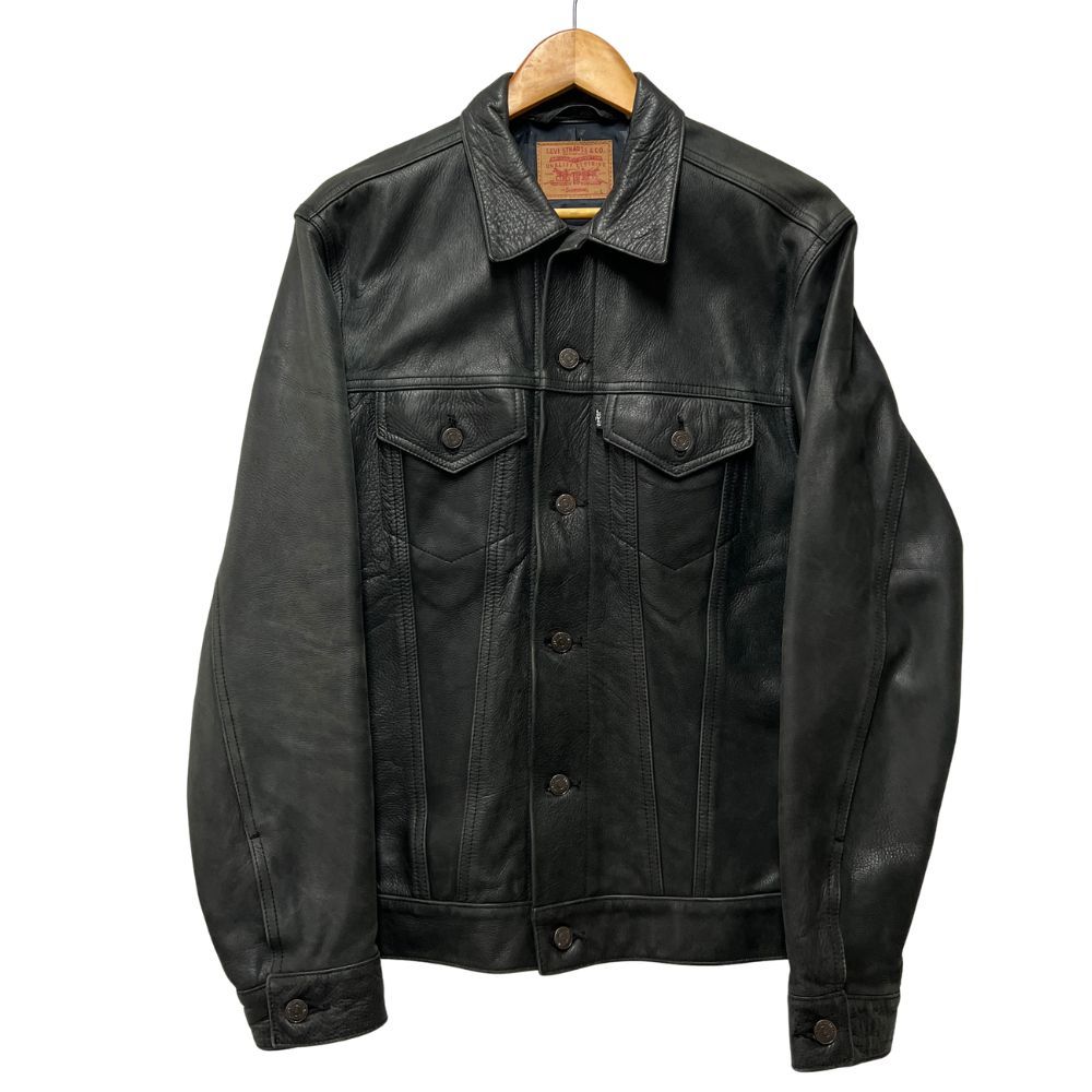 SUPREME シュプリーム × Levis リーバイス 3rd レザー トラッカー
