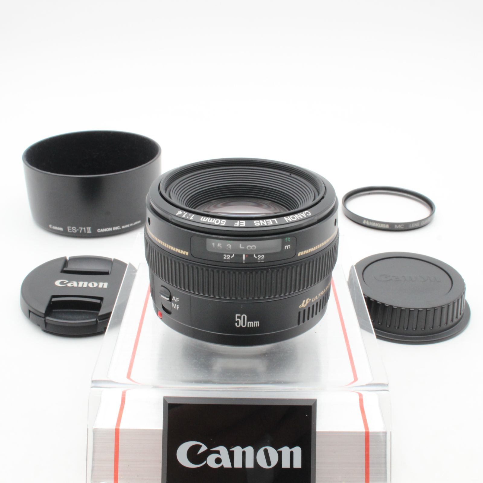 極美品】 Canon キヤノン EF 50mm f1.4 USM CANON キャノン フード付き
