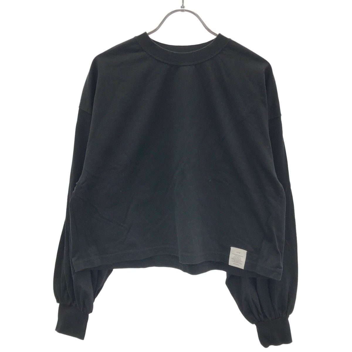 HYKE ハイク 24AW ビッグフィット クロップドロングスリーブTシャツ 