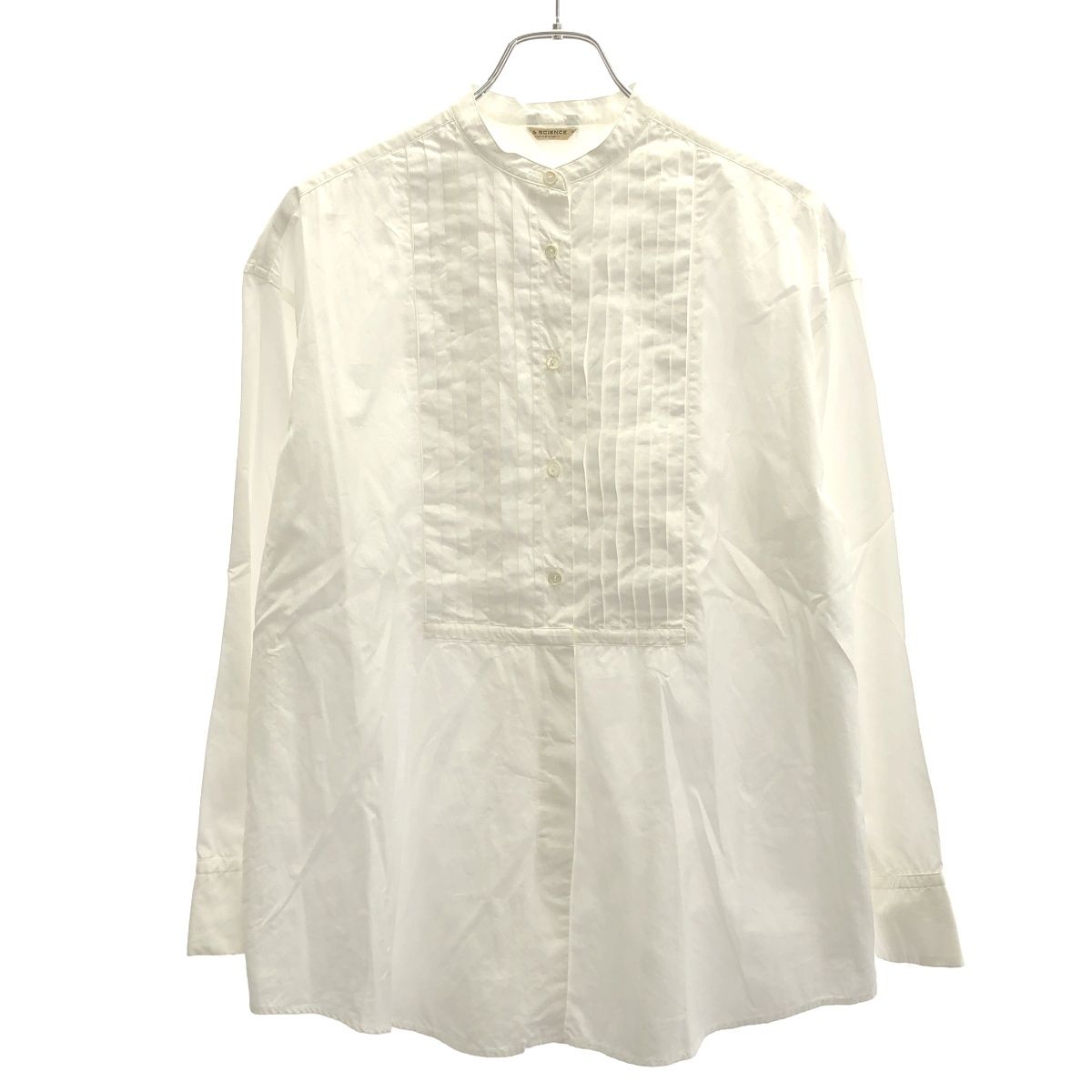 ARTS&SCIENCE アーツアンドサイエンス 18AW ノーカラーブラウスシャツ