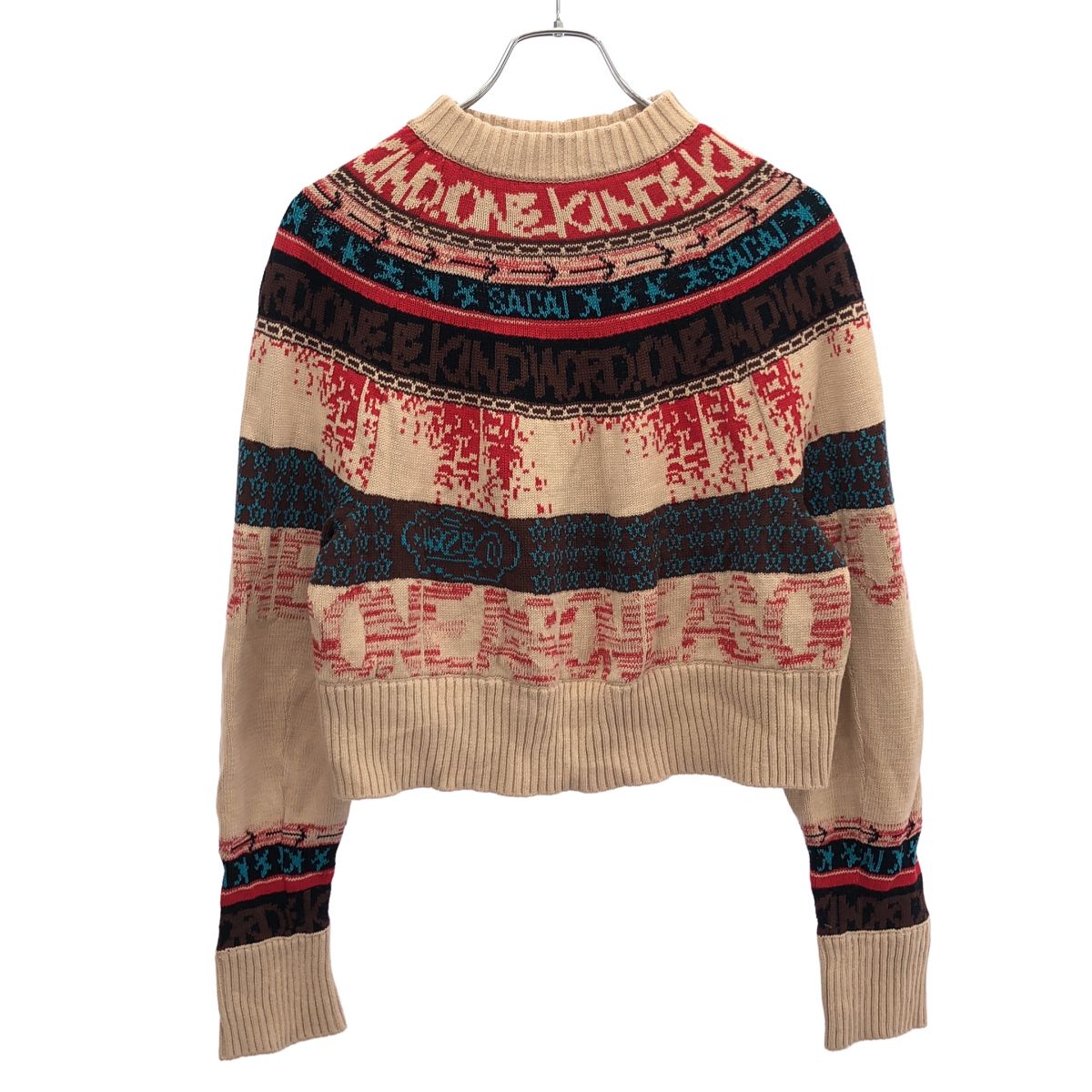 美品 23SS sacai Knit Pullover サカイ ニット 1 sacai サカイ 23SS Eric Haze Jacquard Knit Pullover ジャカード