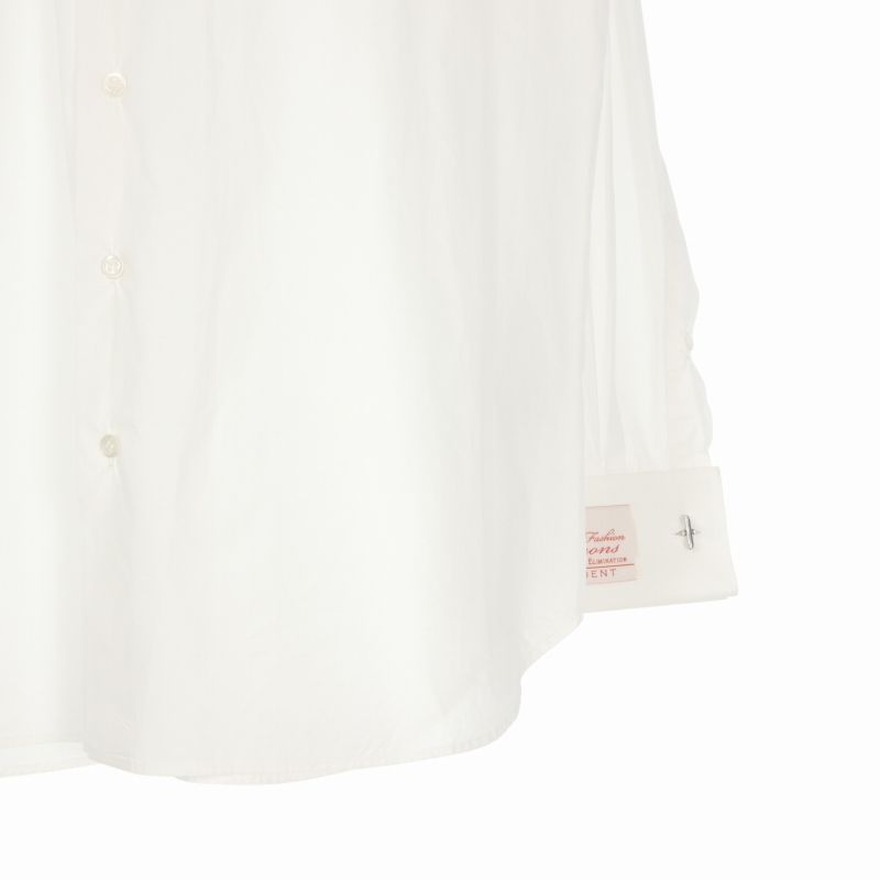 ラフシモンズ RAF SIMONS 22SS カフス ロゴ刺繍 ロングスリーブシャツ