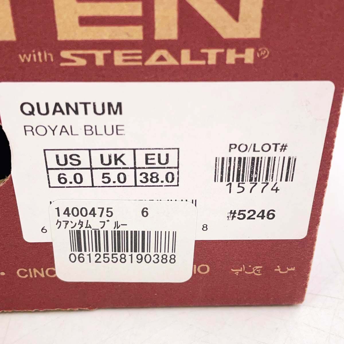 未使用】ファイブテン QUANTUM クアンタム US6 UK5 EU38 ロイヤル