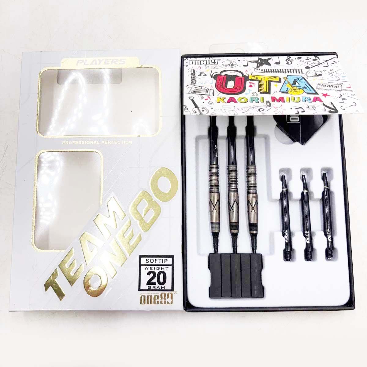 ONE80 ワンエイティー Uta ウタ ブラック 2BA20g 三浦歌織選手 ダーツ バレル