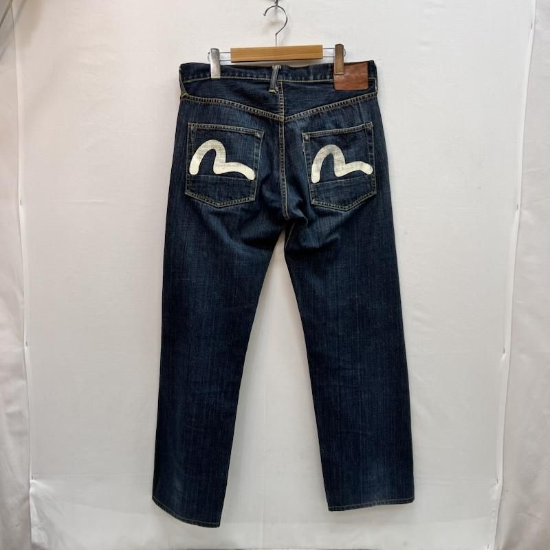 【34インチ】EVISU デニムパンツ ペイント カモメ ジーンズ エビス エヴィス 朱耳SPECIAL カモメペイント デニムパンツ メンズ 34インチ