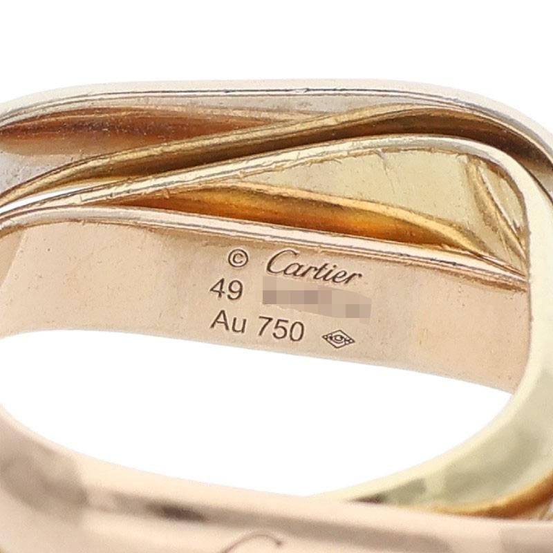 カルティエ トリニティクッション クラシック K18YG PG WGゴールド