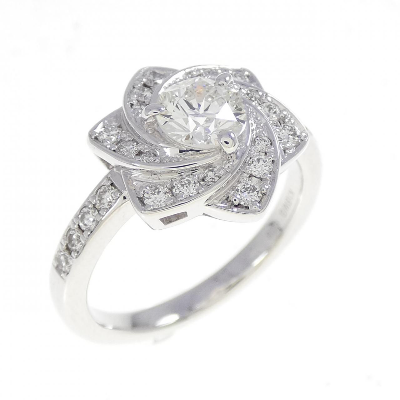 K18WG Diamond Ring 0.519CT I VVS1 Fancy Cut