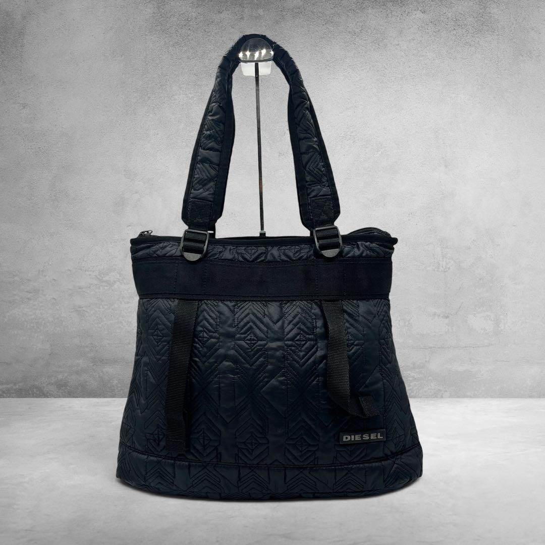 バッグ DIESEL archive tote bag black 2way y2k DIESEL 00s Archive Quilted Tote Bag y2k - メルカリ