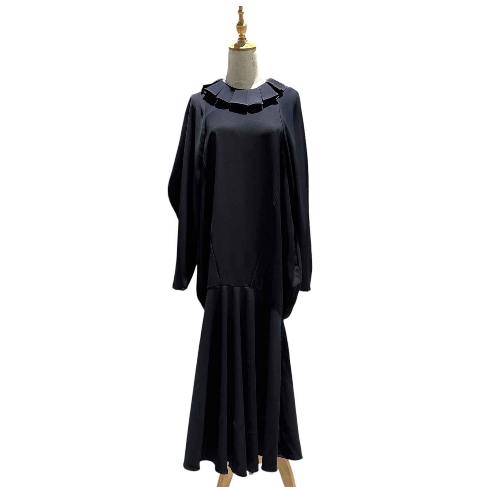 ENFOLD(エンフォルド) 2024SS NECK-PLEATS DRESS ネック プリーツ