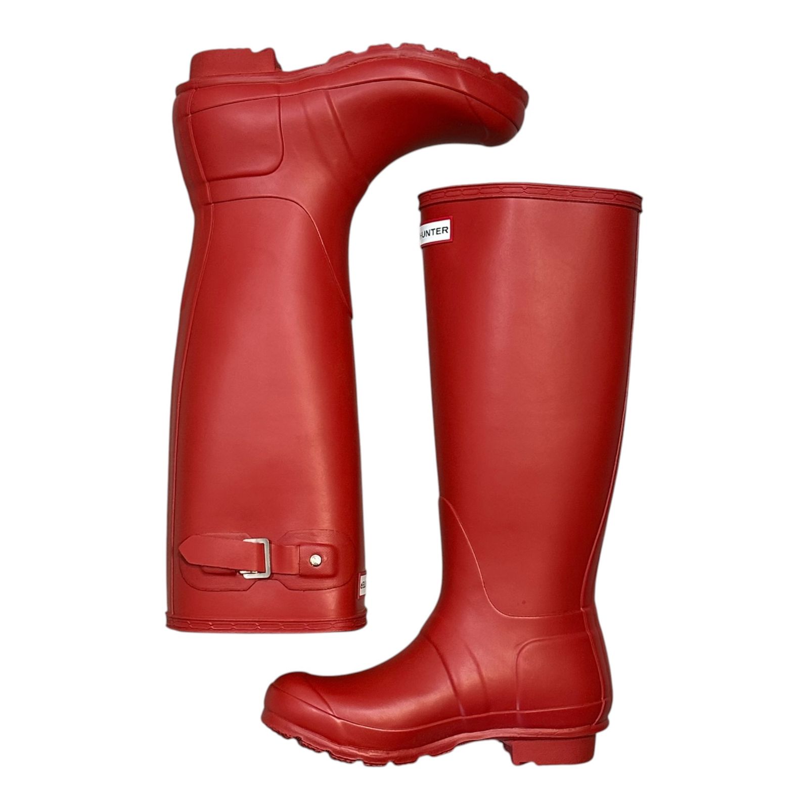 HUNTER(ハンター) Long Rubber Boots ロング ラバー ブーツ UK4 レッド