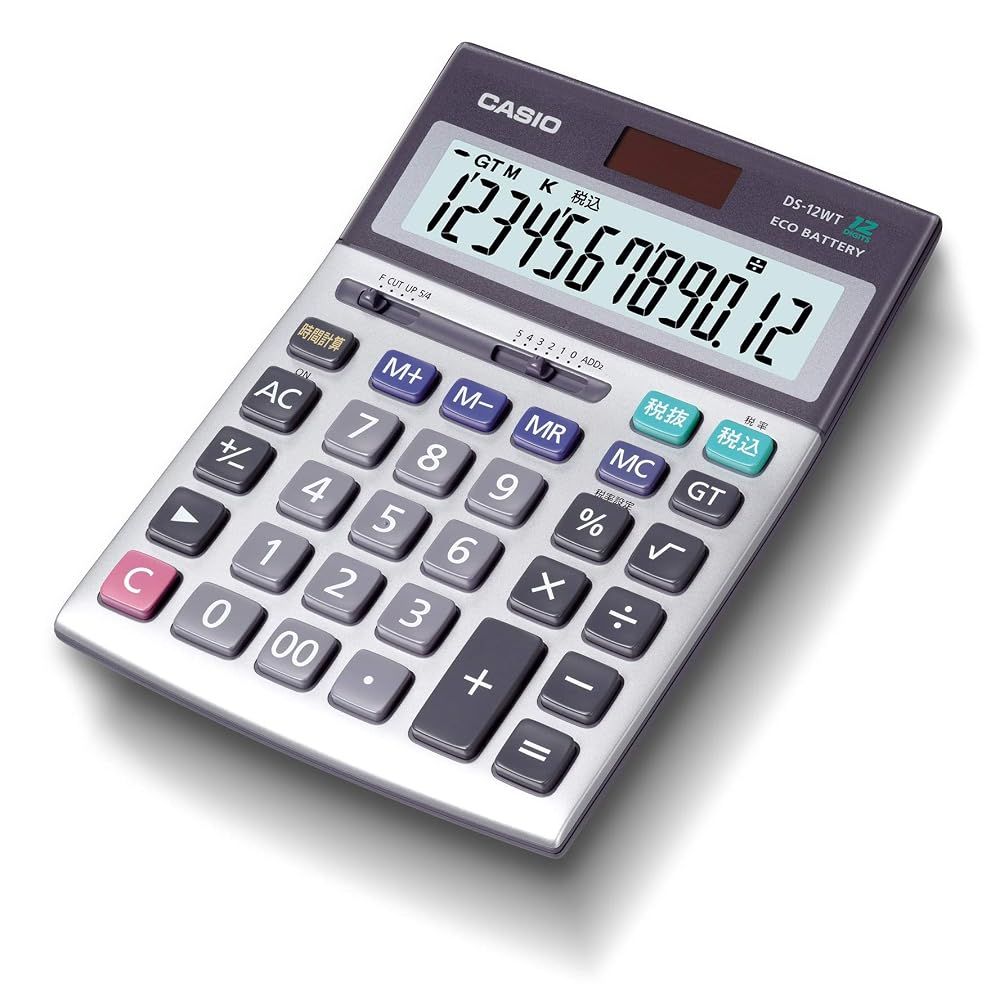 カシオ 本格実務電卓 12桁 グリーン購入法適合 デスクタイプ DS-12WT-N 6,313円
