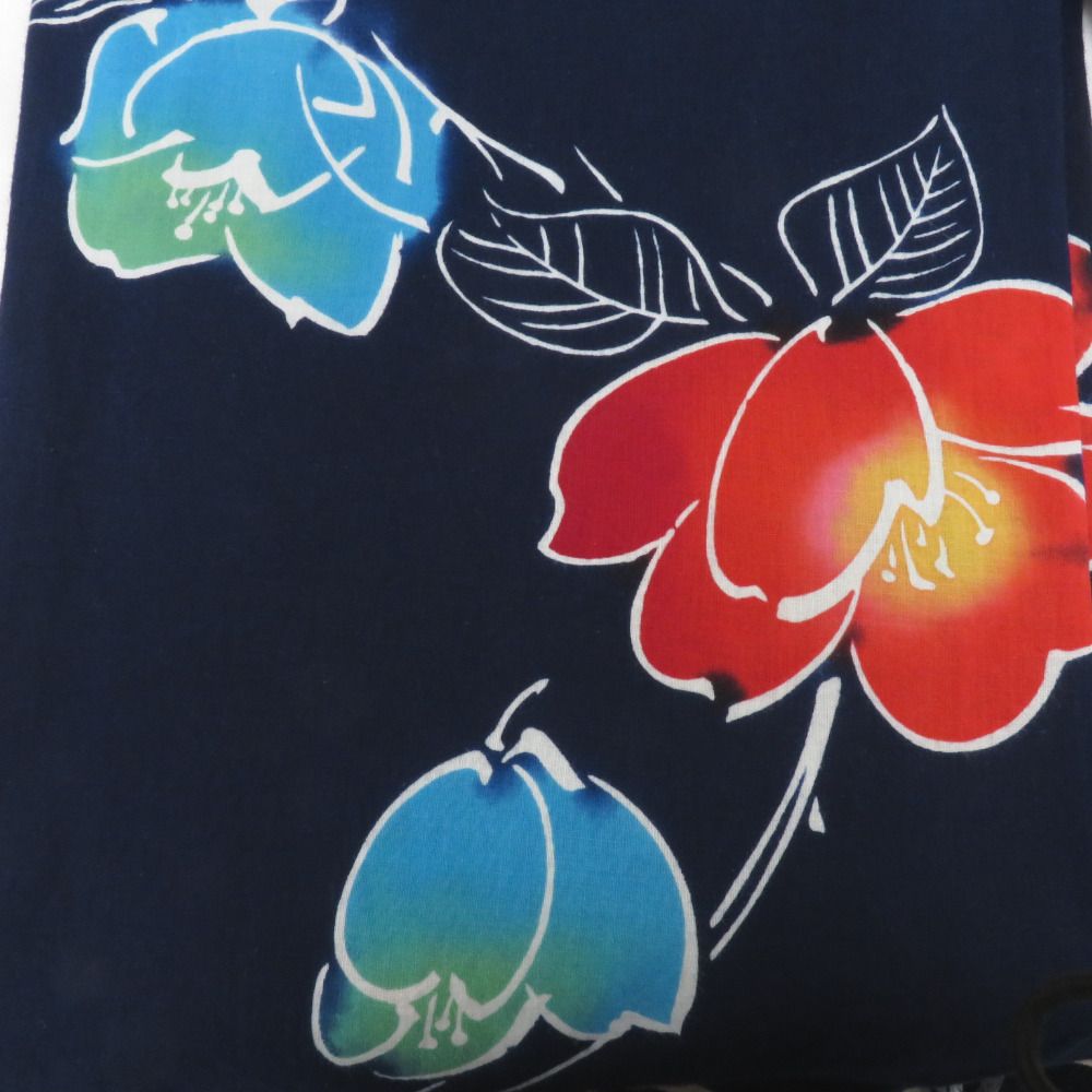 浴衣 まとめ売り 藍染め 浴衣 3点セット 洋服リメイク 生地 のれん
