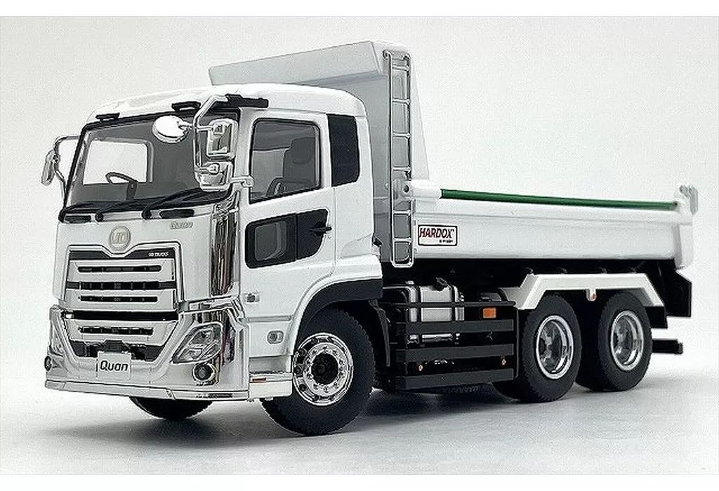 【中古】ミニカー 1/43 UD TRUCKS QUON KYOKUTOダンプ(ホワイト) [KS03940W]