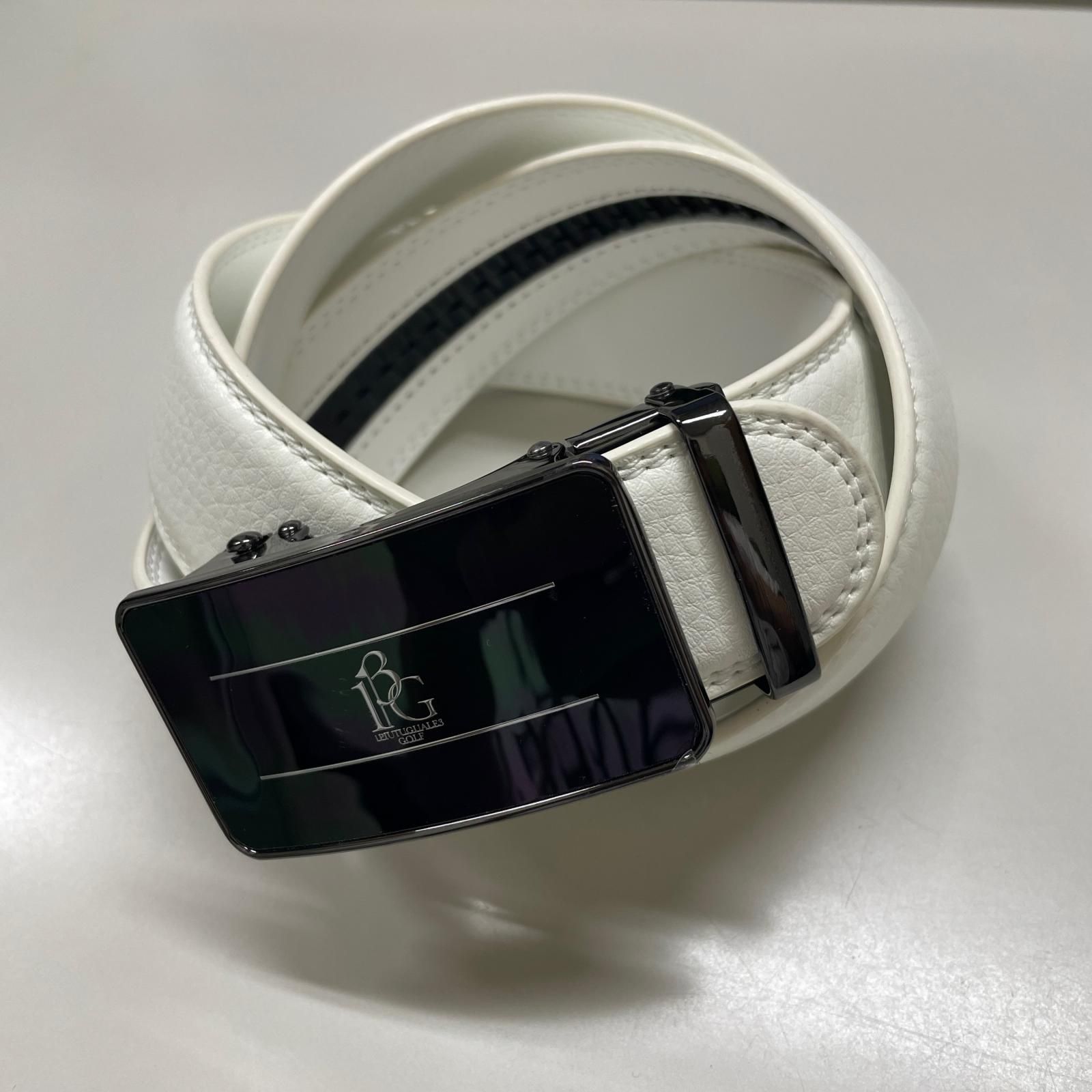 参考上代16500円 1piu1uguale3 GOLF RATCHET BELT 113G SILVER