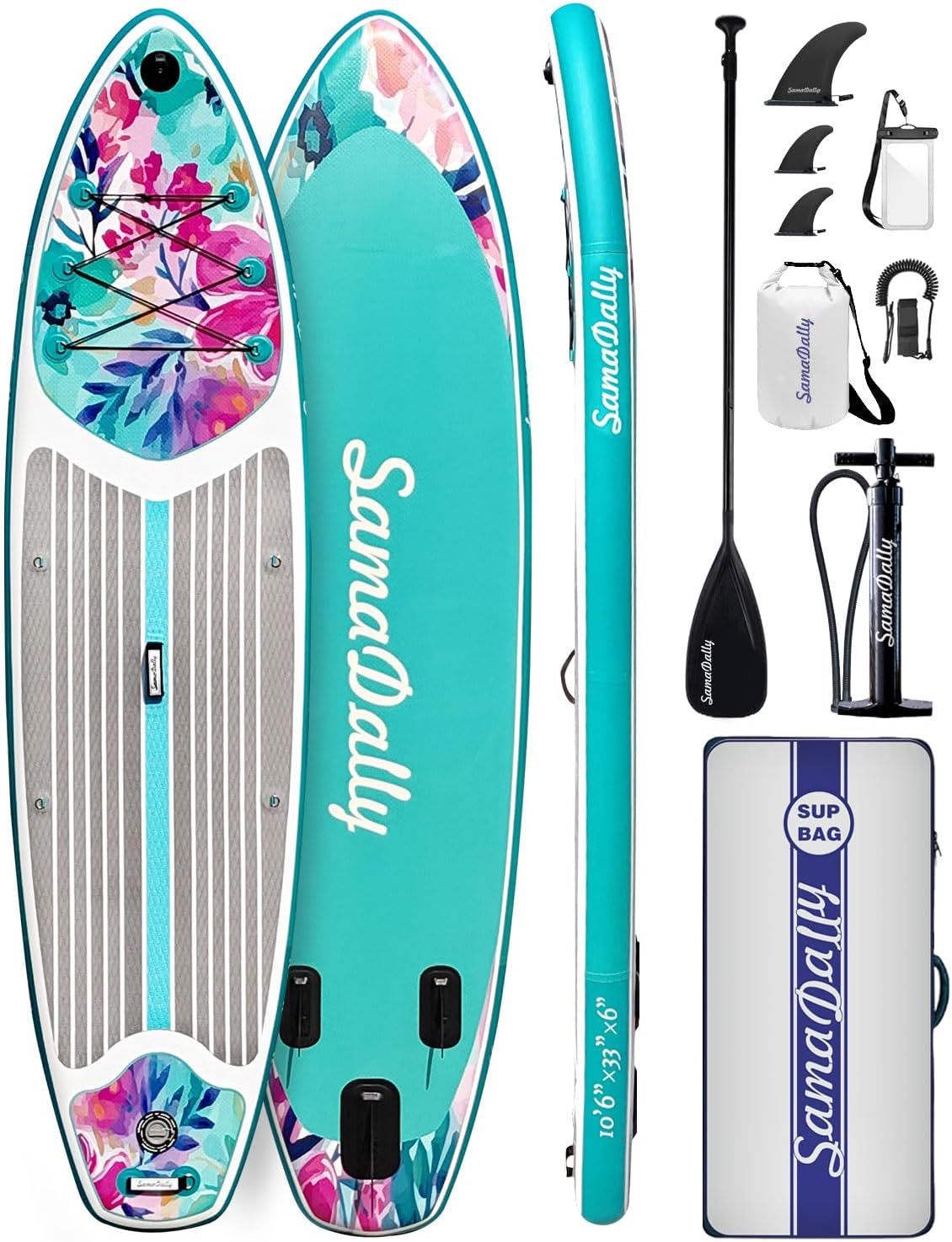 インフレータブル sup サップボード sup ボード スタンドアップパドルボード 安定性 滑り止め 初心者 320cm(長さ)×81cm(幅)×15cm(厚さ) Dリング付き