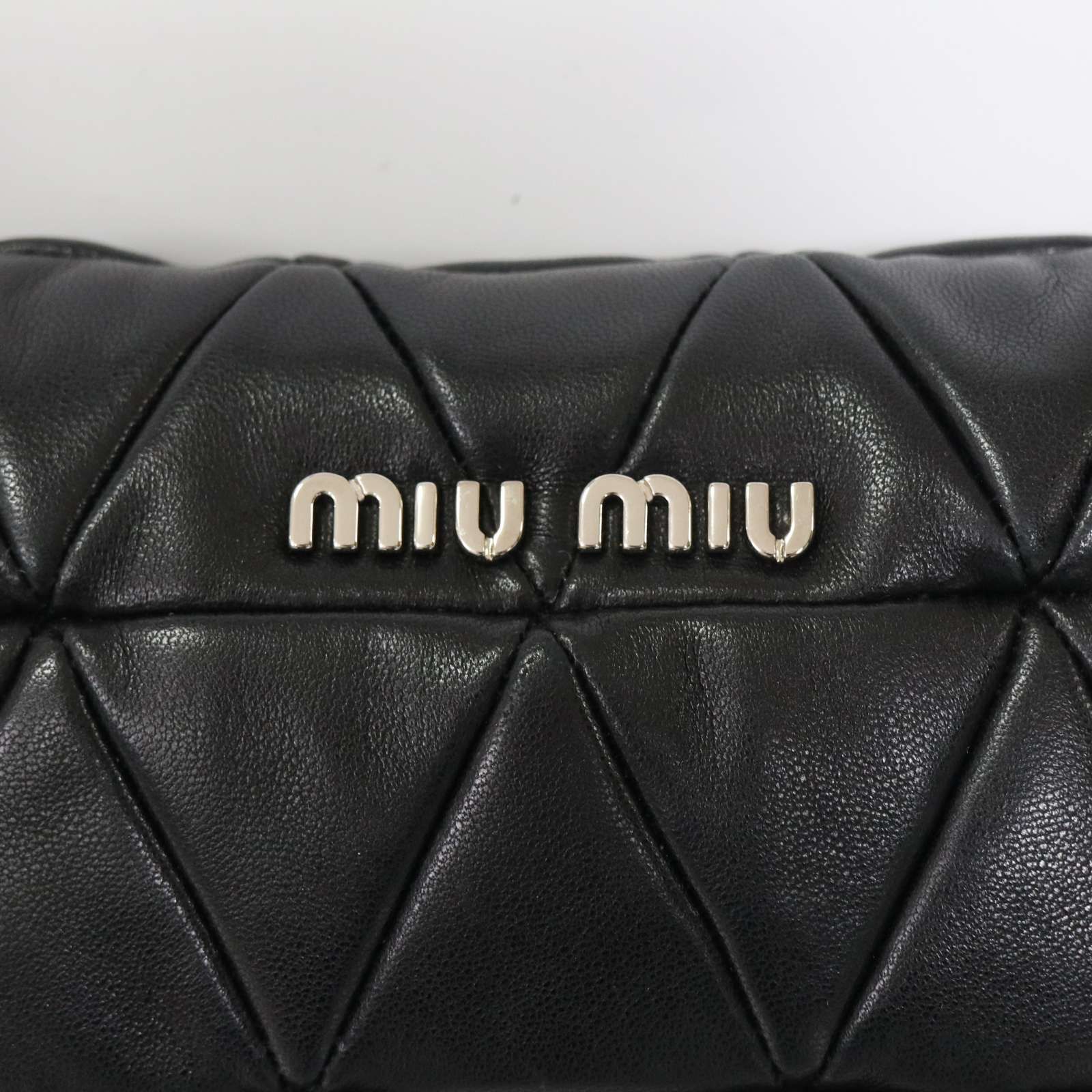 MIUMIU ミュウミュウ ナッパクリスタル♪キルティング スタッズ ワン