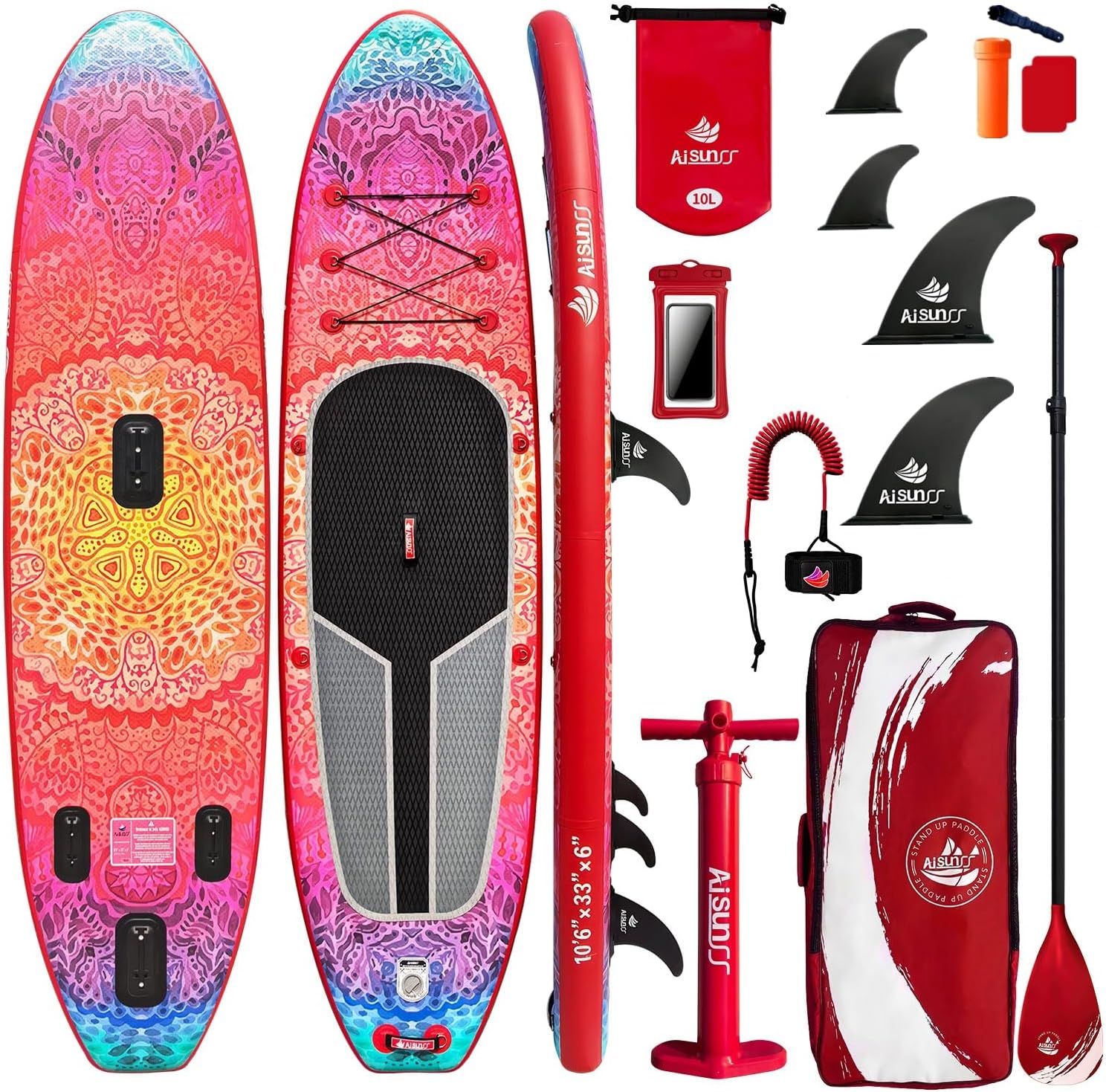 サップボード SUP ボード インフレータブル スタンドアップパドル ボード 長320cm 幅81cm 厚15cm 安定性 超軽量 滑り止め フィットネス サーフィン 川下り ヨガ 釣り
