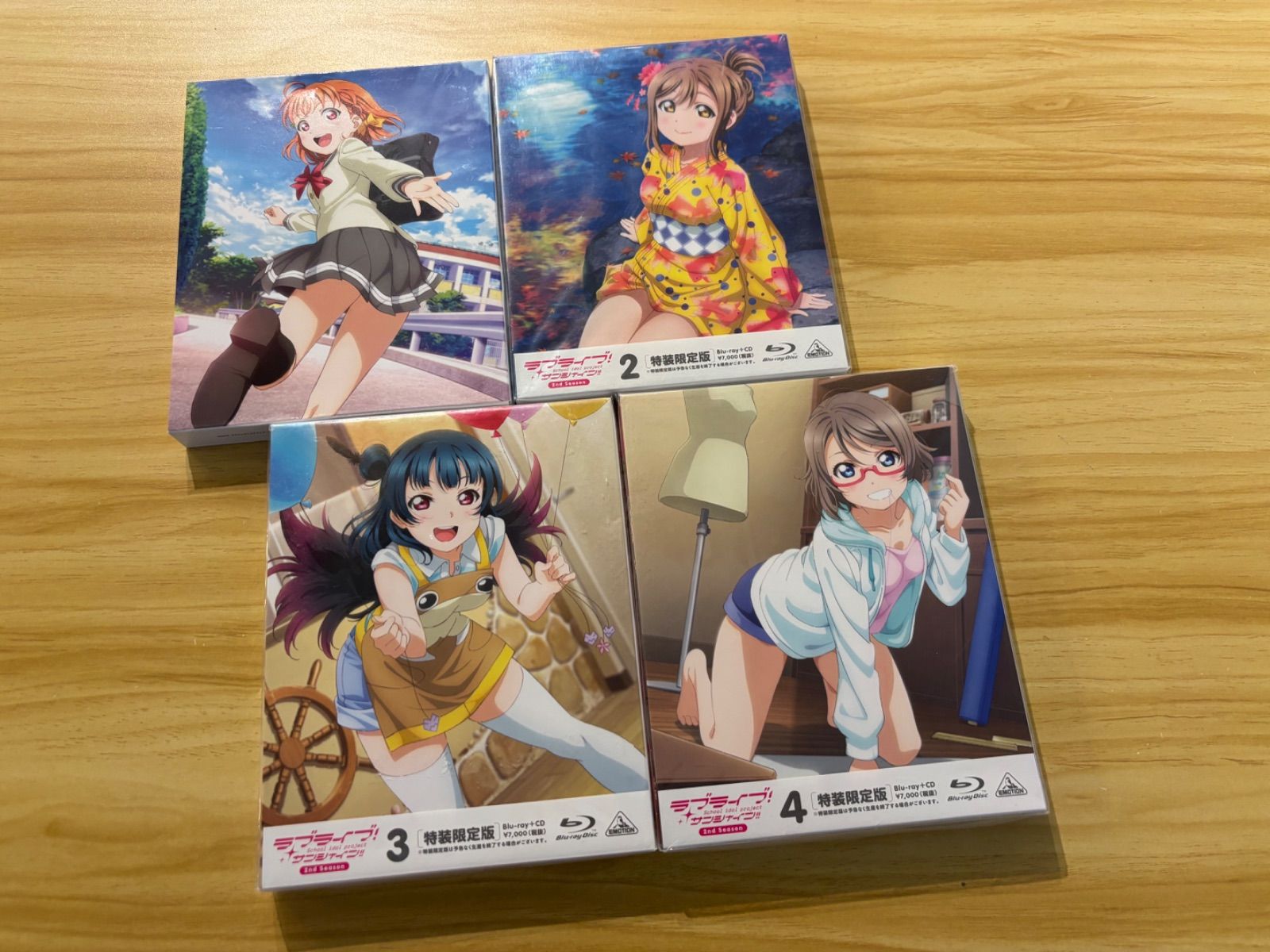 中古][blu−ray+CD] ラブライブ！サンシャイン!!1st 全7巻(帯付き)(1
