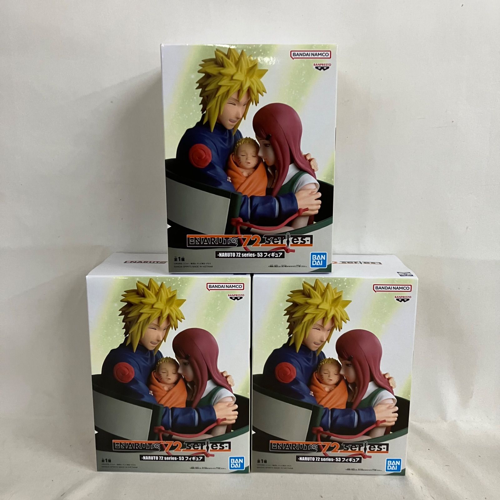 NARUTO 72 series 53ミナトクシナナルトフィギュア8体セット 未開封 NARUTO 72series 53 ミナト クシナ ナルト フィギュア 3個